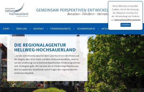 Vorschau von www.regionalagentur-hellweg-hochsauerland.de, Regionalagentur Hellweg Hochsauerland
