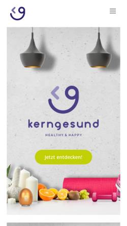 Vorschau der mobilen Webseite www.kern-ernaehrungsberatung.de, Ernährungsberatung Ute Kern