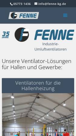 Vorschau der mobilen Webseite www.fenne-kg.de, Fenne KG
