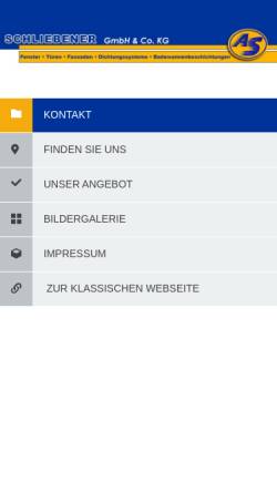 Vorschau der mobilen Webseite www.schliebener-kg.de, Schliebener GmbH & Co. KG