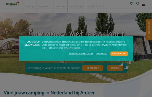 Vorschau von www.ardoer.com, Zeeland Camping