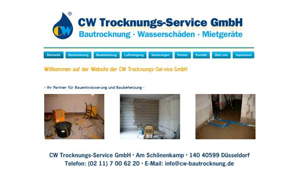 Vorschau von www.cw-bautrocknung.de, CW Trocknungs-Service GmbH