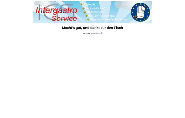 Vorschau von www.intergastro-service.de, Intergastro Service Erich Becker