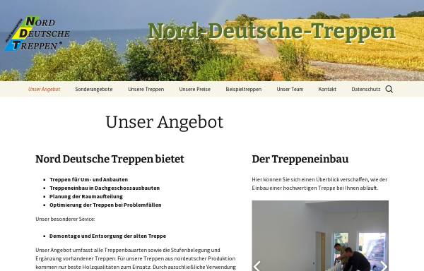 Vorschau von nord-deutsche-treppen.de, Nord Deutsche Treppen, Detlef Behncke