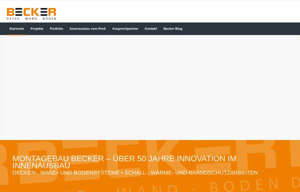 Vorschau von montagebau-becker.de, W. Becker Montagebau GmbH & Co. KG