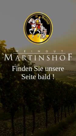 Vorschau der mobilen Webseite www.weingut-martinshof.de, Weingut Martinshof