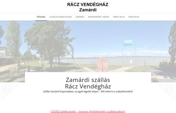 Vorschau von www.raczpanzio.hu, Ferienhaus Racz, Zamardi