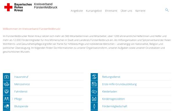 Vorschau von www.brk-ffb.de, Bayerisches Rotes Kreuz - Kreisverband Fürstenfeldbruck