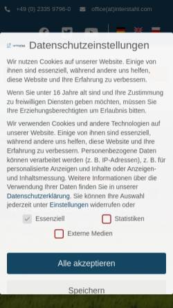 Vorschau der mobilen Webseite www.interstahl.com, Inter Stahl Service GmbH