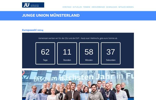 Vorschau von www.ju-muensterland.de, Junge Union Bezirksverband Münsterland