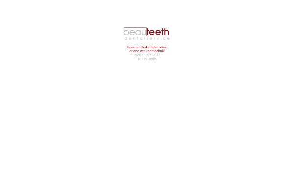 Vorschau von www.witteeth.de, Beauteeth Dentalservice