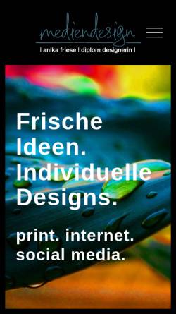 Vorschau der mobilen Webseite friese-design.de, Friese, Anika