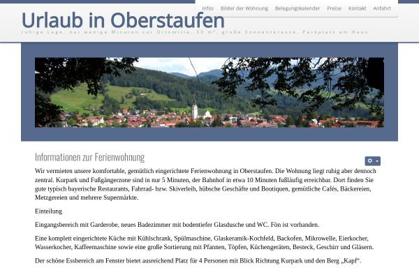 Vorschau von www.oberstaufen-urlaub.de, Ferienwohnung Matthias Kirchhoff