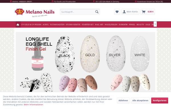 Vorschau von www.melano-nails.com, Melano Nails UG
