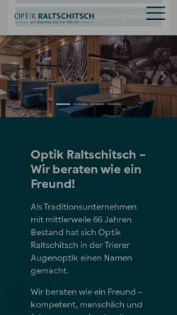 Vorschau der mobilen Webseite www.raltschitsch.de, Optik Raltschitsch GmbH