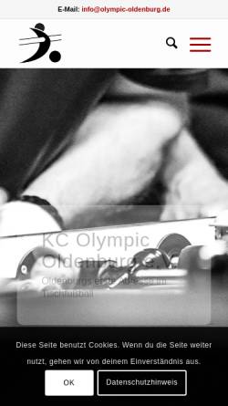 Vorschau der mobilen Webseite www.olympic-oldenburg.de, Kicker-Club Olympic Oldenburg e.V.