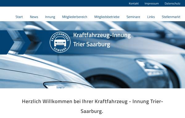 Vorschau von www.kfz-innung-trier.de, Kraftfahrzeug-Innung Trier-Saarburg