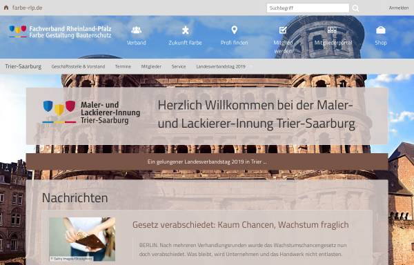 Vorschau von www.malerinnung-trier.de, Maler-und Lackierer-Innung Trier-Saarburg