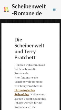 Vorschau der mobilen Webseite www.scheibenwelt-romane.de, Scheibenwelt-Romane.de