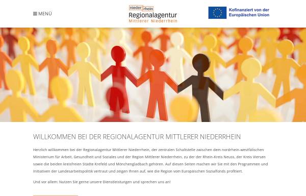 Vorschau von regionalagentur-mittlerer-niederrhein.de, Regionalagentur Mittlerer Niederrhein
