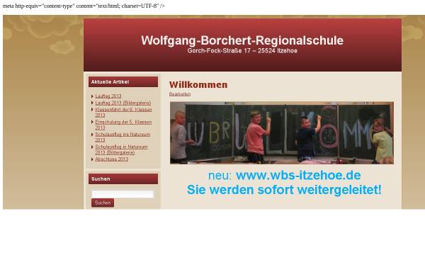Vorschau von www.wbr-itzehoe.de, Wolfgang-Borchert-Regionalschule