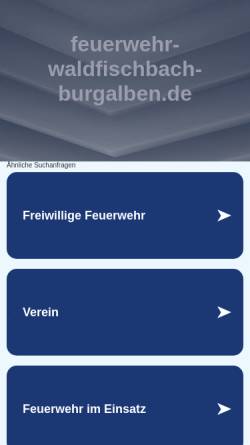 Vorschau der mobilen Webseite www.feuerwehr-waldfischbach-burgalben.de, Freiwillige Feuerwehren der Verbandsgemeinde Waldfischbach-Burgalben