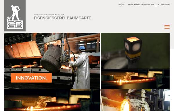Vorschau von www.eisengiesserei-baumgarte.de, Eisengießerei Baumgarte GmbH
