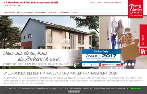 Vorschau von www.hp-hausbau.de, HP Hausbau- und Projektmanagement GmbH