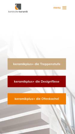 Vorschau der mobilen Webseite kaminofenkeramik.de, Kaminofenkeramik René Rasbach e.K.