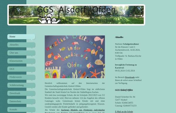 Vorschau von www.ggs-ofden.de, Gemeinschaftsgrundschule Alsdorf-Ofden