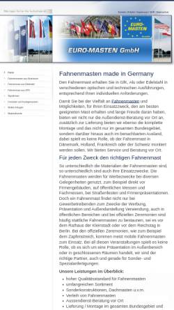 Vorschau der mobilen Webseite euromasten.de, Euro-Masten GmbH