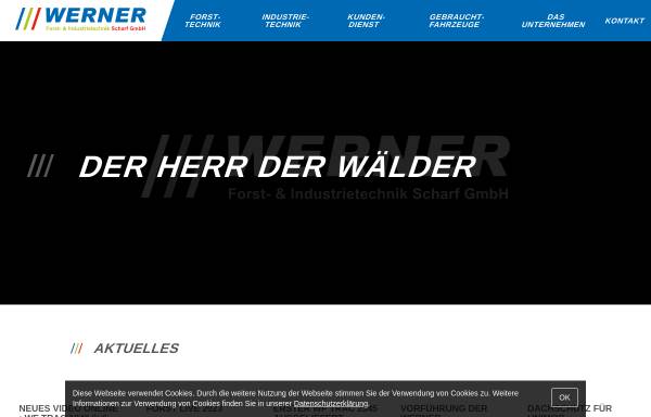 Vorschau von www.werner-trier.de, Werner GmbH Forst- und Industrietechnik