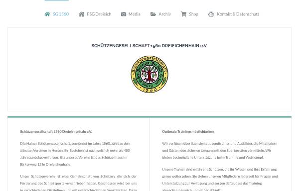 Vorschau von www.sg1560.de, Schützengesellschaft 1560 Dreieichenhain e.V.