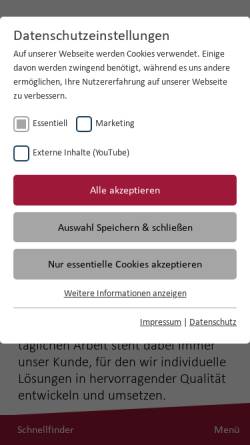 Vorschau der mobilen Webseite www.ligas-gmbh.de, Liebenau Gebäude- und Anlagenservice GmbH
