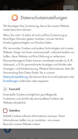 Vorschau der mobilen Webseite die-ofen-manufaktur.de, Dislich GmbH & Kohler GbR