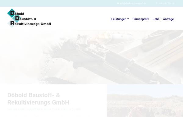 Vorschau von www.doebold-baustoffe-transporte.de, Döbold Baustoff- & Rekultivierungs GmbH