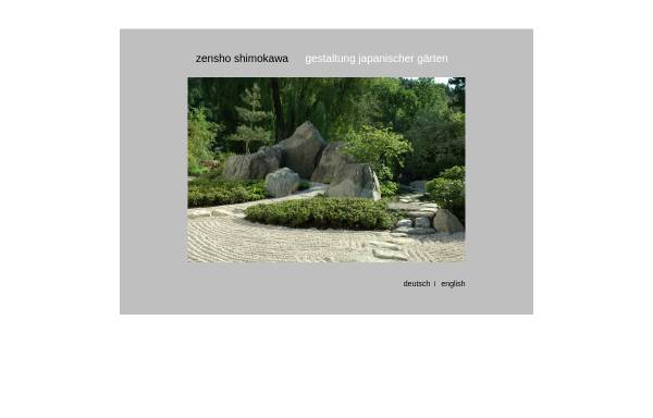 Vorschau von www.sansui-en.de, Gestaltung japanischer Gärten