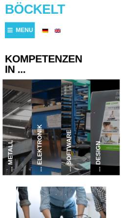 Vorschau der mobilen Webseite www.boeckelt.de, Böckelt GmbH