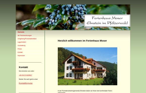 Vorschau von www.ferienhaus-moser.de, Ferienhaus Moser