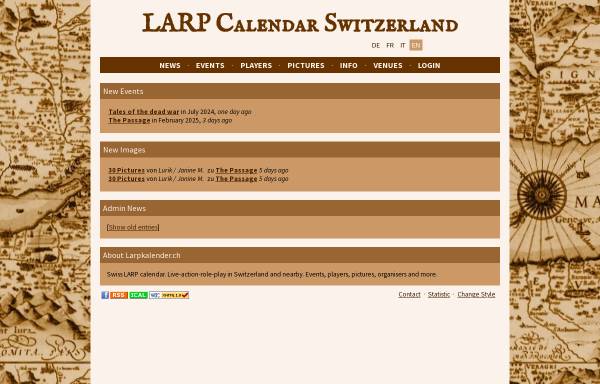 Vorschau von larpkalender.ch, Schweizer Larpkalender