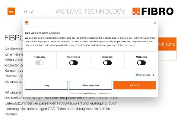 Vorschau von www.fibro.de, Fibro GmbH