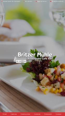 Vorschau der mobilen Webseite www.britzermuehle.de, Britzer Mühle