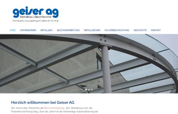 Vorschau von www.geiser-ag.ch, Geiser AG