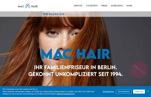 Vorschau von www.mac-hair-berlin.de, Mac Hair
