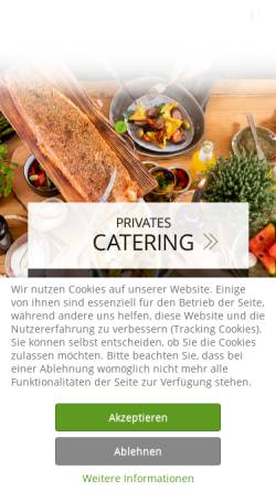 Vorschau der mobilen Webseite www.kaiserschote.de, Kaiserschote Feinkost Catering GmbH