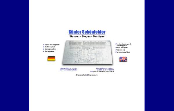 Vorschau von www.schoenfelder-stanzteile.de, Günter Schönfelder