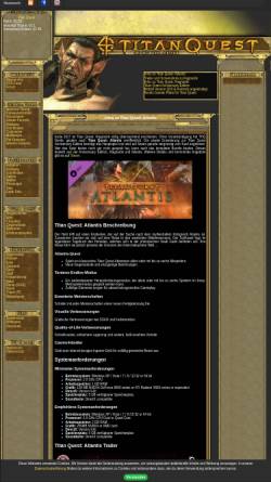 Vorschau der mobilen Webseite titanquest.4fansites.de, Titan Quest Source