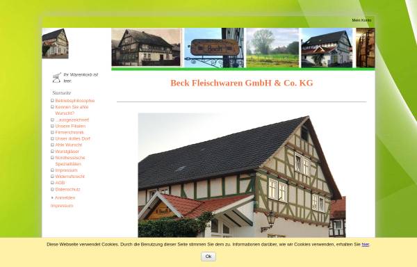 Vorschau von www.beckfleischwaren.de, Beck Fleischwaren KG
