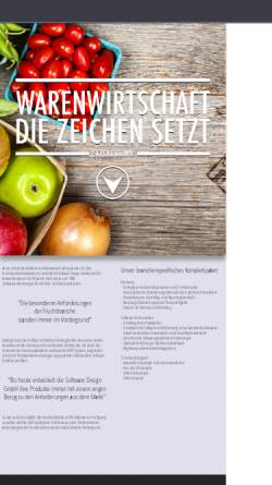 Vorschau der mobilen Webseite www.fruchtmanager.de, Software Design Gesellschaft für Anwendungen im Fruchthandel mbH Kirkel