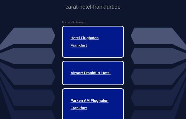 Vorschau von www.carat-hotel-frankfurt.de, Carat Hotel Frankfurt GmbH